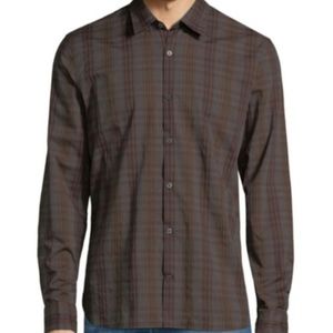 John Varvatos Star U.S.A. Plaid Cotton Button-Down